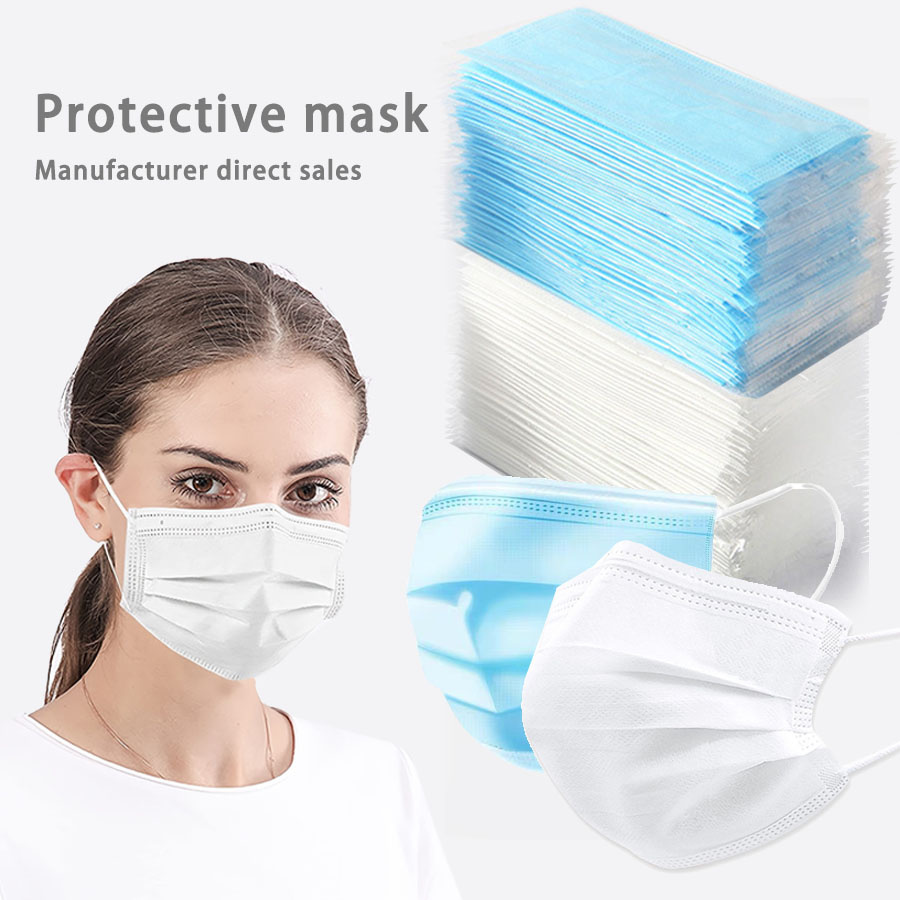 Disposable Mask Blue - 50/100 pezzi maschera usa e getta