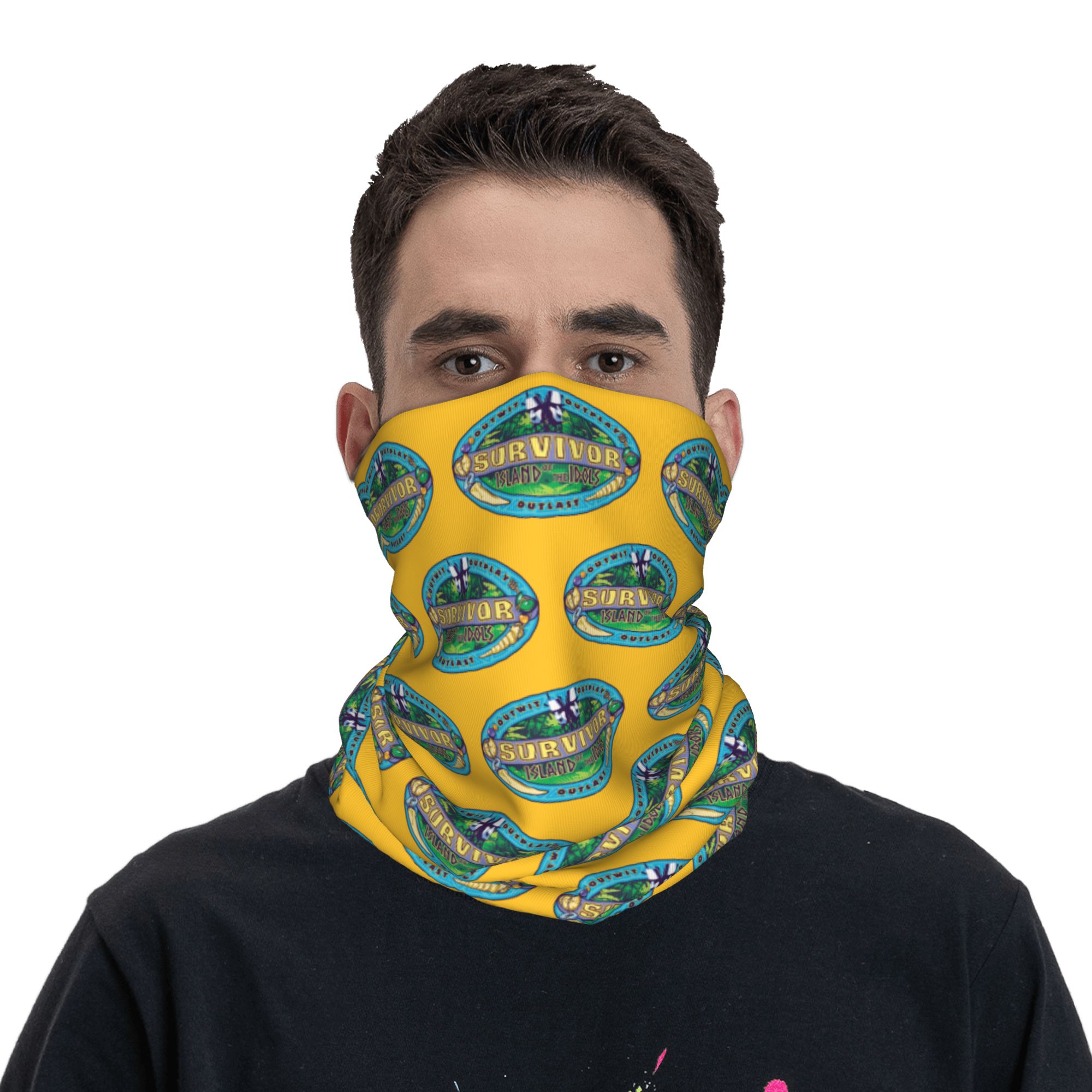 Sports Mask Breathable - S-Survivors Bandana Copricollo Stampato Island of
