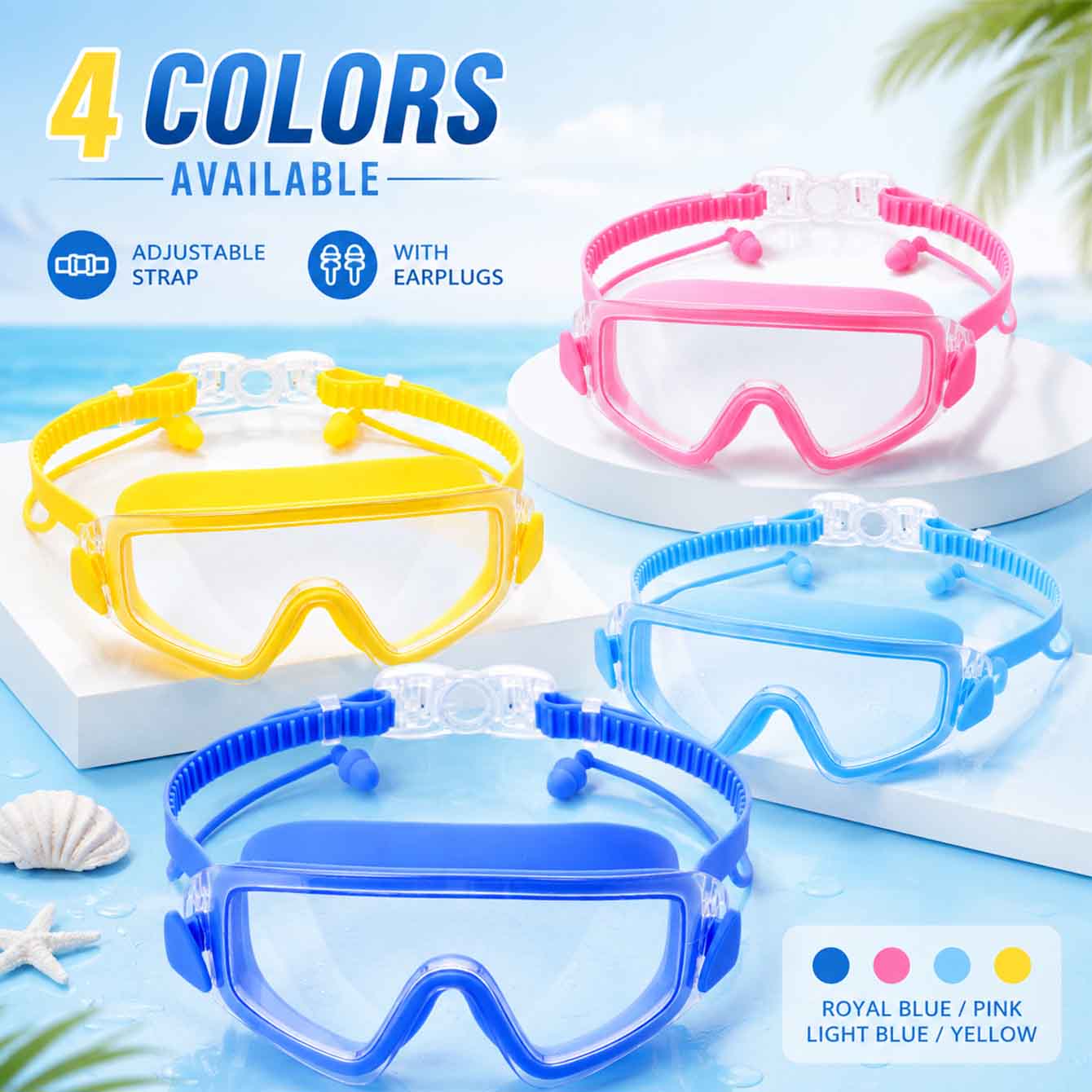 Anti Pollution Mask - 1 paio di occhialini da nuoto