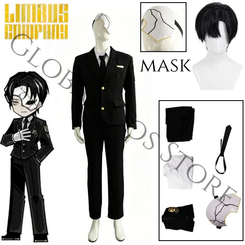Black Face Mask Pack - Costume Cosplay del Personaggio Rien, Set