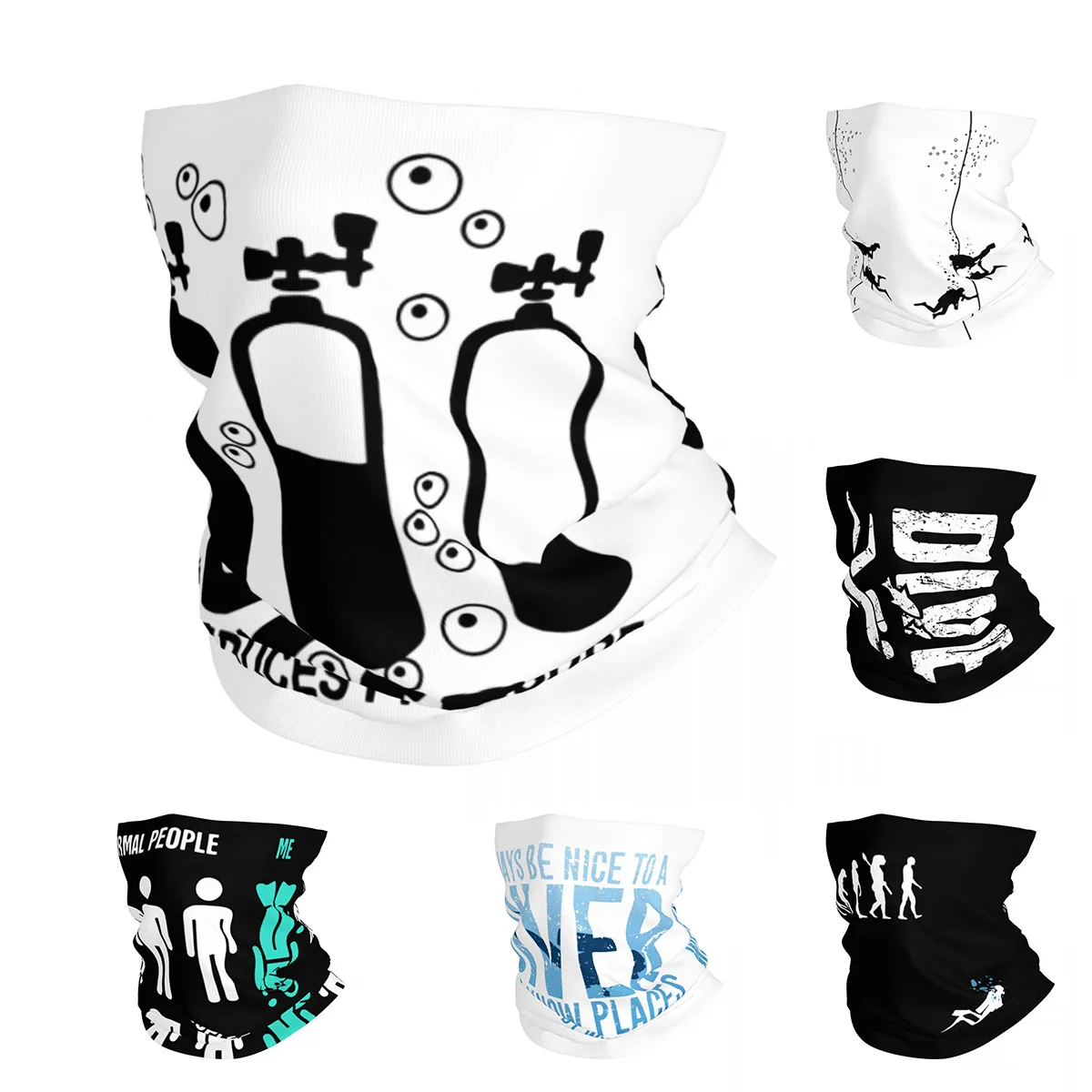 Sports Mask Breathable - Nuova Bandana Subacquea Multifunzione Stampata per