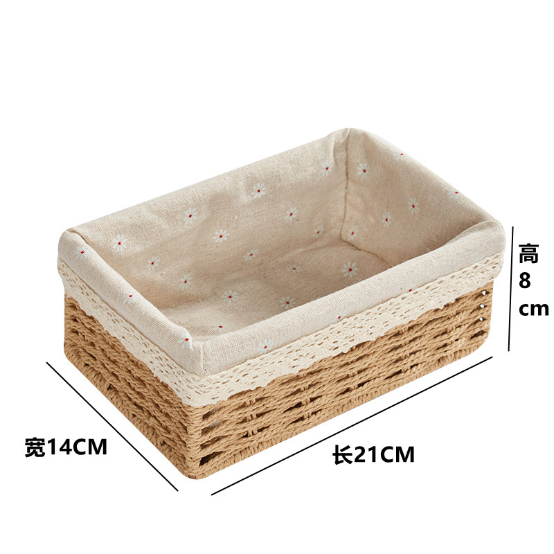 Face Mask Storage Box - Cesto portaoggetti in rattan giapponese, organizer