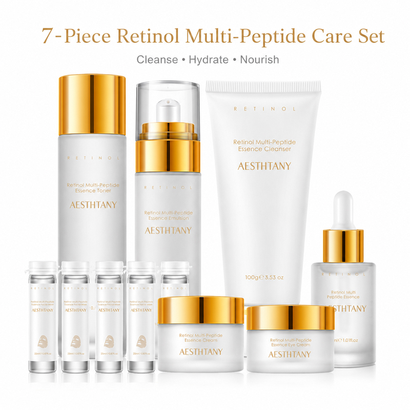 Face Mask Storage Box - Set Skincare 7 Pezzi al Retinolo
