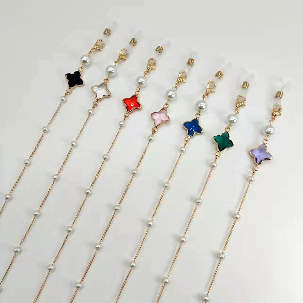 Mask Chain Holder - Catena per occhiali da donna Perline