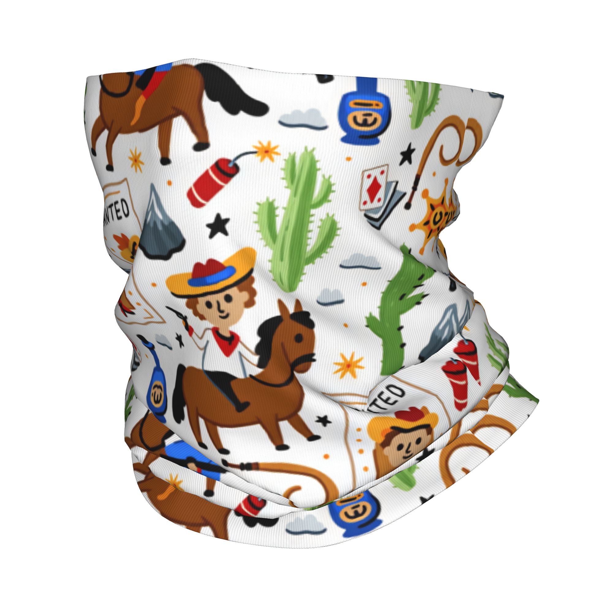 Kids Face Mask - Balaclava da Cowboy per Bambini, Maschera