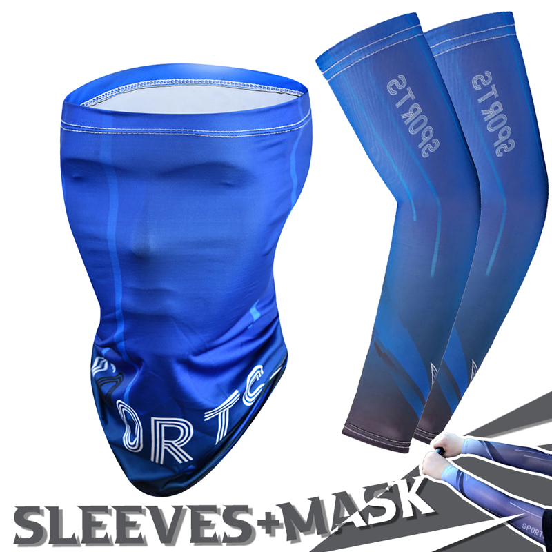 Sports Mask Breathable - Set 2 Pezzi Estivo: Manicotti Ciclismo