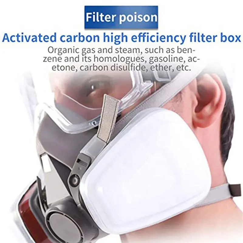 Mezza maschera antigas 7in1 co - Respirator Half Face recensione e prezzo