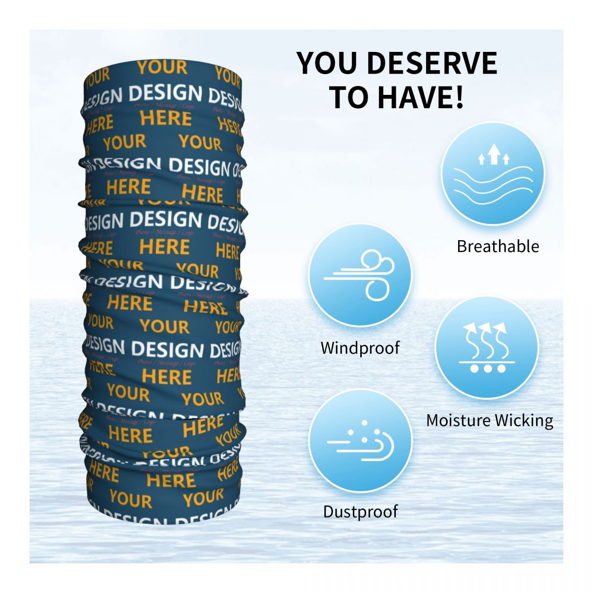 Personalizza il tuo design qui - Neck Gaiter Face Cover recensione e prezzo