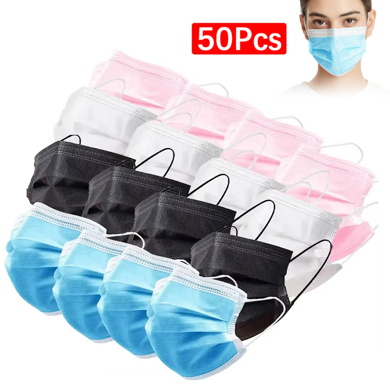 50 pezzi maschera a 3 strati m - Disposable Mask Blue recensione e prezzo