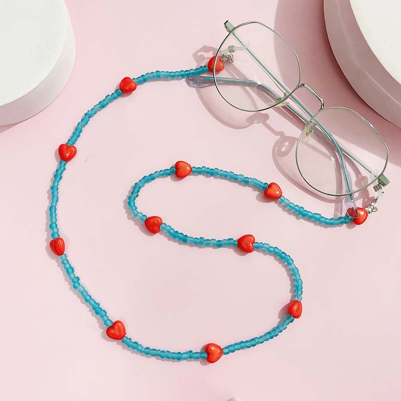 Trendy Peach Heart occhiali da - Mask Chain Holder recensione e prezzo