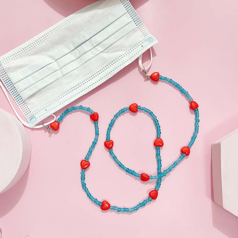 Trendy Peach Heart occhiali da - Mask Chain Holder recensione e prezzo